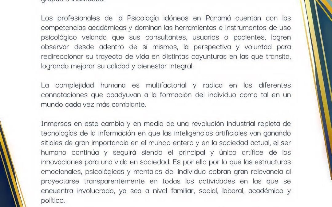 Alusión del día del Psicólogo