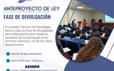 Consejo Tecnico de Psicologia inicia divulgación de ley regulatoria de la profeción de Psicología